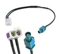 Universo de adaptador Fakra doble (Z) en un solo enchufe conector adaptador de antena distribuidor de coche para Universal