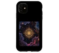 Universo de Cielo galáctico Estrellado de Fleurdelis cósmico Carcasa para iPhone 11