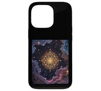Universo de Cielo galáctico Estrellado de Fleurdelis cósmico Carcasa para iPhone 13 Pro