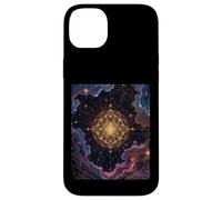 Universo de Cielo galáctico Estrellado de Fleurdelis cósmico Carcasa para iPhone 14 Plus