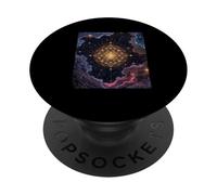 Universo de Cielo galáctico Estrellado de Fleurdelis cósmico PopSockets PopGrip Adhesivo