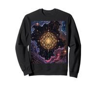 Universo de Cielo galáctico Estrellado de Fleurdelis cósmico Sudadera