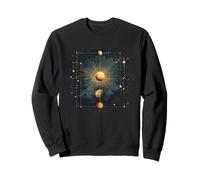 Universo del Sistema Solar Dorado Cósmico Celestial Sudadera