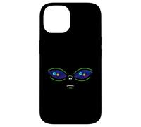 Universo En Los Ojos De Alienígena Divertido Cara Lindo Amante OVNI Carcasa para iPhone 14