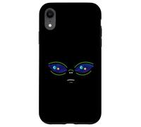Universo En Los Ojos De Alienígena Divertido Cara Lindo Amante OVNI Carcasa para iPhone XR