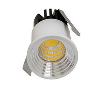 UNIVERSO Foco de 3 W con punto de luz LED, mini lámpara para empotrar en escaparates, tiendas, cielo estrellado, señalador de caminos, luz escalones, escaleras, orificio 30 mm, 230 V, 4000 K