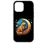 Universo Pet Dog Over The Moon Space Animal Star Puppy Love Carcasa para iPhone 12 Pro Max