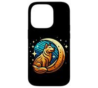 Universo Pet Dog Over The Moon Space Animal Star Puppy Love Carcasa para iPhone 14 Pro