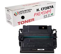 Universocartuccia® HP Tóner 87A/X (CF287A/X) Cartucho compatible no original para impresoras láser HP, compatible con LaserJet Enterprise M506DN, M506X, M527C, M501N, Negro negro 9000 COPIE HPCF287A