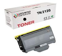 UniversoCartuccia® TN2120 bk Toner NON OEM 2600 copias para impresoras Brother HL-2140, HL-2150N, HL-2170W, DCP-7030, DCP-7032, DCP-7040, DCP-7045N, MFC-7320, MFC-7440N, MFC-7840W (1 x TN2120)