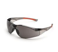 UNIVET | 513 Solar Smoke 1, Gafas de Trabajo de Protección, Gafas de Sol, Lentes Resistentes a Arañazos, Ligeras y Resistentes, Protección de Cejas (EN166, EN170 y EN172) Smoke/Orange