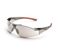 UNIVET | 513 Solar Smoke 1, Gafas de Trabajo de Protección, Gafas de Sol, Lentes Resistentes a Arañazos, Ligeras y Resistentes, Protección de Cejas (EN166, EN170 y EN172) Smoke/Orange