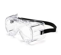 UNIVET | 602 Clear 1, Gafas de trabajo de protección, en forma de máscara, sobre las gafas, antivaho (EN166), Montura Transparente
