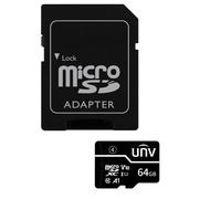 UNIVIEW UV-TF-64G-T-C Tarjeta microSD con adaptador Uniview - Capacidad 64 GB - Clase 10 | Velocidad R/W: 75/35 MB/s - Ciclos E/