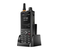 UNIWA F41 Zello Walkie Talkie Profesional 4G Teléfono Exteriores SOS GPS IP54 Resistente 1GB+8GB POC Android 8.1 PPT 4600mAh Doble Cámara SIM (F41+Base de Carga)