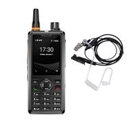 UNIWA F41 Zello Walkie Talkie Profesional 4G Teléfono Exteriores SOS GPS IP54 Resistente 1GB+8GB POC Android 8.1 PPT 4600mAh Doble Cámara SIM (F41+Auriculares)