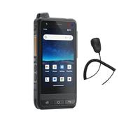 UNIWA POC Zello Walkie Talkie, F400 4G Mobile Phone Android 15 4GB+64GB IP65 Wasserdicht 3.9'' Touch Screen Robustes Smartphone 13MP Kameras SOS GPS NFC WiFi PTT 4350mAh SIM (F400+Micrófono)