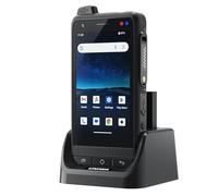UNIWA POC Zello Walkie Talkie, F400 4G Mobile Phone Android 15 4GB+64GB IP65 Wasserdicht 3.9'' Touch Screen Robustes Smartphone 13MP Kameras SOS GPS NFC WiFi PTT 4350mAh SIM (F400+Base de Carga)