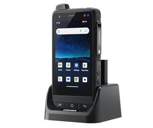 UNIWA POC Zello Walkie Talkie, F400 4G Mobile Phone Android 15 4GB+64GB IP65 Wasserdicht 3.9'' Touch Screen Robustes Smartphone 13MP Kameras SOS GPS NFC WiFi PTT 4350mAh SIM (F400+Base de Carga)