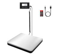 UNIWEIGH Balanza para envíos 440lb,Balanza Postal Digital con Función de Retención y Tara,Balanza para envíos pesados para UPS USPS Oficina de Correos, con gran plataforma de acero inoxidable duradera
