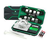UNIWEIGH Báscula de Precisión Miligramos 0,001 g/50 g | Digital balanza para joyas, polvo, monedas, oro, piedras preciosas, recarga, microgramos bascula, 6 unidades,tara,calibración