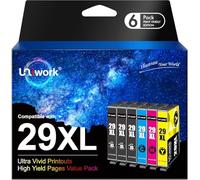 Uniwork 29XL Cartuchos de Tinta Reemplazo para Epson 29 29XL Compatible para Expression Home XP-235 XP-245 XP-247 XP-255 XP-257 XP-332 XP-335 XP-342 XP-345 XP-352 XP-355 XP-432 XP-435
