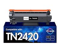 Uniwork Cartucho de tóner Compatible de Repuesto para TN2420 TN2410 para HL-L2310D L2350DW L2370DN L2375DW MFC-L2710DW L2750DW L2710DN L2730DW DCP-L2510D L2530DW (Negro, 1 Unidad)