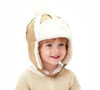 Uniyoung bebé Invierno Trapper Sombrero niños pelado Forrado Orejas Sombreros cálidos con Pompom para 1-5 años de Edad niños y niñas