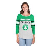UNK Camiseta de Manga Larga Assist NBA Raglan Top para Mujer, Brooklyn Nets, Mujer, Camiseta de Manga Larga para Mujer NBA Raglán, Brooklyn Nets, FLL1479F-BC-Medium, Gris Jaspeado., M