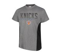UNK NBA - Camiseta de manga corta para hombre, con logotipo del equipo, color gris - VTM0291F-NY-Large, Large, Carbóm jaspeado