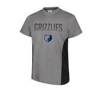 UNK NBA Camiseta para Hombre, VTM0291F NBA Performance Poly Knit con Logotipo del Equipo, Gris Jaspeado, tamaño Mediano