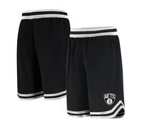 Unk NBA Pantalones Cortos de Baloncesto GSM3547F de la NBA con el Logotipo del Equipo Tejido de Malla de poliéster, Negro, XXL