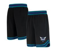 UNK NBA - Pantalones Cortos de Baloncesto para Hombre, de Malla, Tejido Activo, Logotipo del Equipo, Color Negro - GSM3547F-CH-2XLarge, XXL, Negro