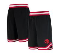 UNK NBA - Pantalones cortos de baloncesto para hombre, de malla, tejido activo, logotipo del equipo, color negro - GSM3547F-TR-Medium, Medium, Negro