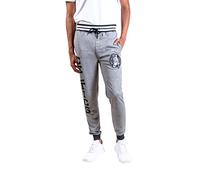 Unk NBA Pantalones Deportivos VFM3377F de la NBA de Forro Polar polivalente a Rayas, Color Negro, Talla XXL