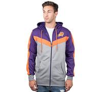 Unk NBA Ultra Game Sudadera con Capucha para Hombre GZM2948F de la NBA con Corte Trasero, Color contrastante, con Cremallera Completa, Morado Oscuro, tamaño Mediano