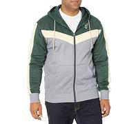Unk NBA Ultra Game Sudadera con Capucha para Hombre GZM2948F de la NBA, Corte Trasero, Color Contraste, con Cremallera Completa, Verde Cazador, XL