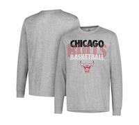 UNK Ultra Game Hombres Supremo de la NBA L/S tee, Hombre, GLM1861F-CB-Small, Heather Gray, Small