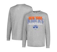 UNK Ultra Game Hombres Supremo de la NBA L/S tee, Hombre, GLM1861F-NY-Medium, Heather Gray, Medium
