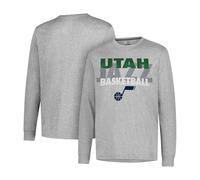UNK Ultra Game Hombres Supremo de la NBA L/S tee, Hombre, GLM1861F-UJ-Large, Heather Gray, Large