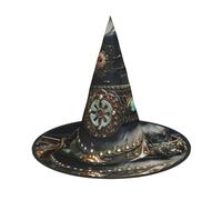 Unkhtt American West - Sombrero de rodeo con estampado para adultos, para carnaval, fiesta, cosplay, cómodo gorro para la cabeza