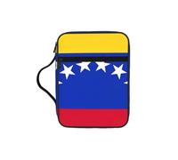 Unkhtt Bolsa de almacenamiento de la Biblia con estampado de la bandera de Venezuela, soporte impermeable para viajes, iglesia, almacenamiento diario