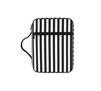 Unkhtt Bolsa de almacenamiento de la Biblia con estampado de rayas blancas y negras, funda impermeable, para viajes, iglesia, almacenamiento diario