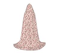 Unkhtt Bonita capa con capucha unisex con estampado navideño para cosplay, festival, carnaval, mago