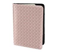 Unkhtt Bonita funda tipo cartera para pasaporte de 5.5 pulgadas, diseño de vacaciones de Navidad, para hombres y mujeres, compacta y segura, Black, Talla única