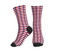 UNKHTT Calcetines deportivos de tubo medio con estampado de bandera de la República Checa, para hombres y mujeres, atléticos, a la moda, informales, correr, gimnasio, entrenamiento, 2 Negro-2, Altoa