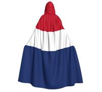 Unkhtt Capa con capucha para adultos, con estampado de bandera holandesa, para cosplay, fiesta de máscaras, carnaval, disfraz