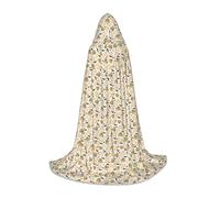 Unkhtt Capa con capucha unisex con estampado de calabaza y búho de Halloween, para cosplay, festival, carnaval, batas de mago