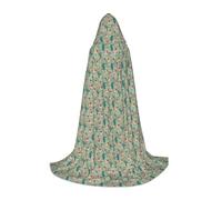 Unkhtt Capa con capucha unisex con estampado de llamas para cosplay, festival, carnaval, mago