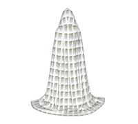 Unkhtt Capa con capucha unisex con estampado de plantas verdes, para cosplay, festival, carnaval, mago